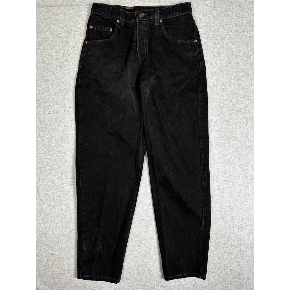 Vintage Levis 560 Jeans Mens 33x32 Black Charcoal Relaxed Tapered Leg USA 90s